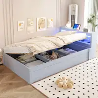 Sofá cama CollaHausse de madera maciza, Enchufe europeo 90x200cm