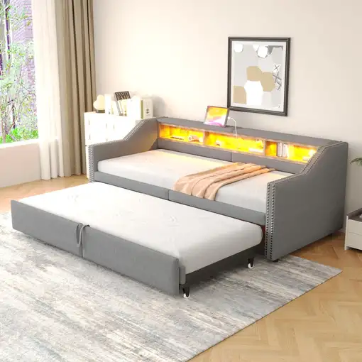 Cama CollaHausse Extensible, Superficie de descanso 90/180 x 200 cm 90/180x200cm