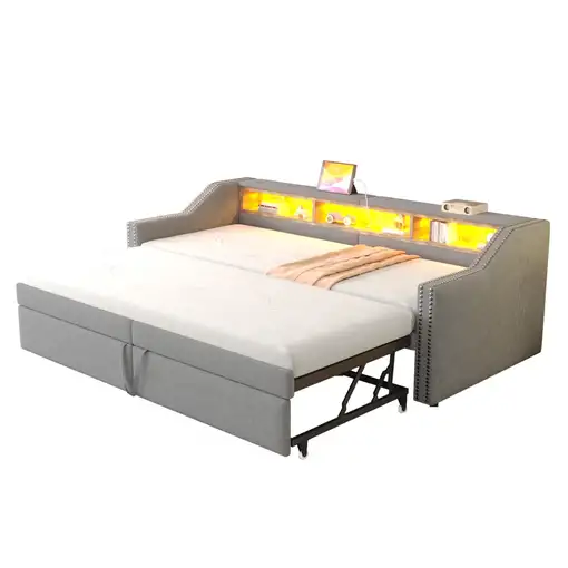 Cama CollaHausse Extensible, Superficie de descanso 90/180 x 200 cm 90/180x200cm