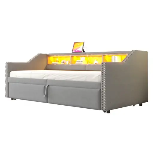 Cama CollaHausse Extensible, Superficie de descanso 90/180 x 200 cm 90/180x200cm