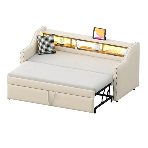 Cama CollaHausse Extensible, Superficie de descanso 90/180x190 cm 90/180x190cm