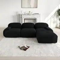 Sofá de esquina CollaHausse de pana, Modular, Sin montaje, Sin marco, Ergonómico Sofá de esquina CollaHausse de pana, Modular, Sin montaje, Sin marco, Ergonómico