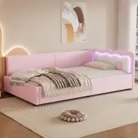 Cama CollaHausse en terciopelo sintético, Cama de día, Sofá cama 90x200cm Cama CollaHausse en terciopelo sintético, Cama de día, Sofá cama 90x200cm