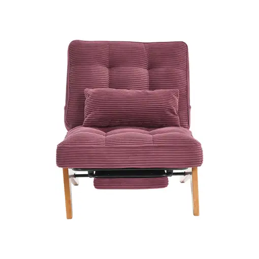 Sillón CollaHausse en tela, Reclinable, Respaldo ajustable, Sin respaldo