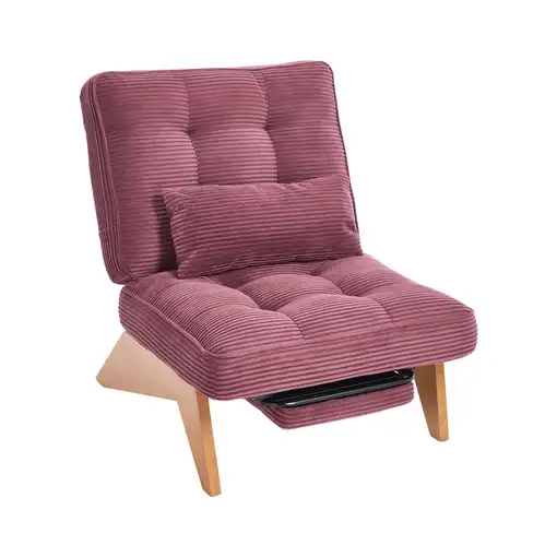 Sillón CollaHausse en tela, Reclinable, Respaldo ajustable, Sin respaldo