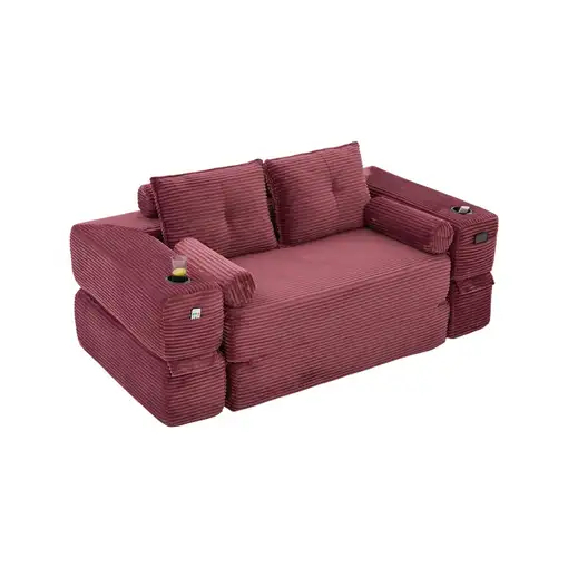 Sofá cama CollaHausse Espuma de alta densidad, Muelles, Forma estable, Bolsillos