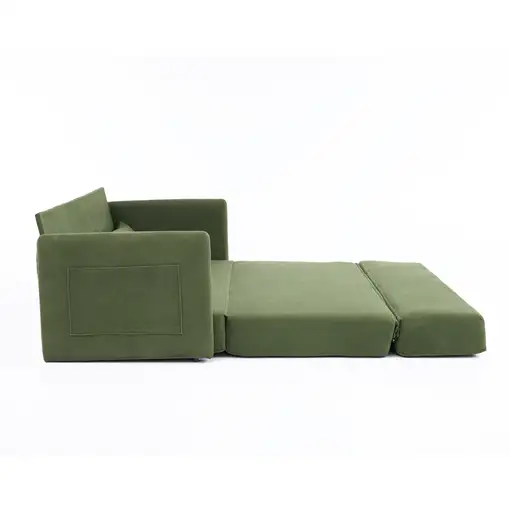 Sofá cama CollaHausse en terciopelo acanalado, 2 en 1, Plegable 165x92x82cm