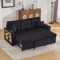 Sofá CollaHausse en pana, Espacio de almacenamiento, Cama extraíble, USB-C Sofá CollaHausse en pana, Espacio de almacenamiento, Cama extraíble, USB-C