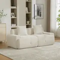 Sofá modular CollaHausse en chenilla, Modular, Compresión, Relleno de espuma 30D Sofá modular CollaHausse en chenilla, Modular, Compresión, Relleno de espuma 30D