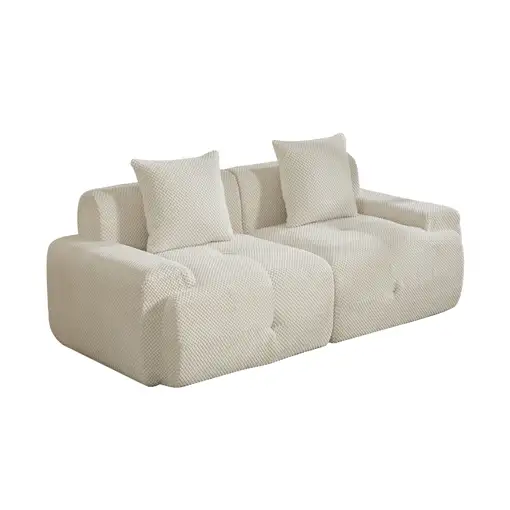 Sofá modular CollaHausse en chenilla, Modular, Compresión, Relleno de espuma 30D