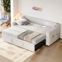 Sofá cama CollaHausse en terciopelo, Reposabrazos anchos y gruesos 90/180x190cm Sofá cama CollaHausse en terciopelo, Reposabrazos anchos y gruesos 90/180x190cm