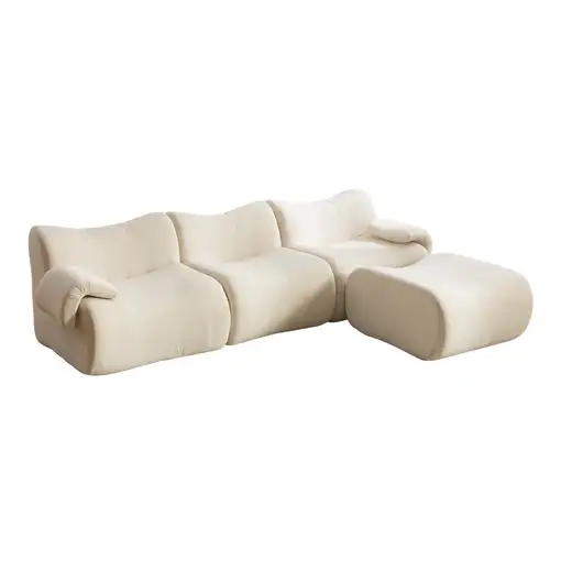 Sofá modular CollaHausse en chenilla, Modular, Compresión, Relleno de espuma 30D
