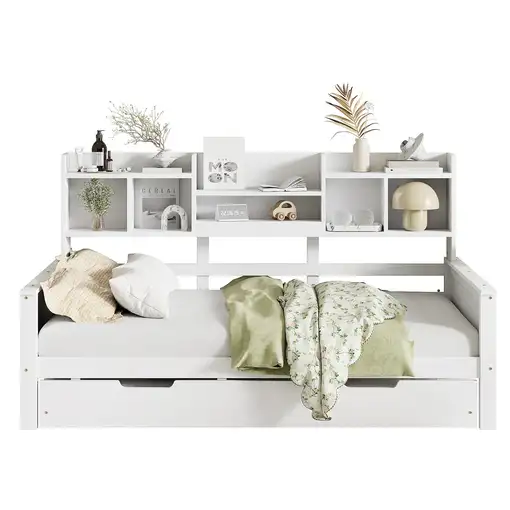Sofá cama CollaHausse en madera de pino, Extensible 90x200cm