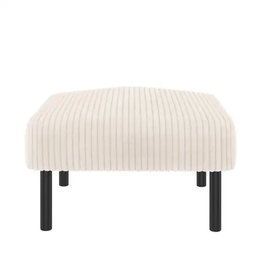 Conjunto de salón CollaHausse en tela, Conjunto de 3 piezas, 1 sillón, 1 puf