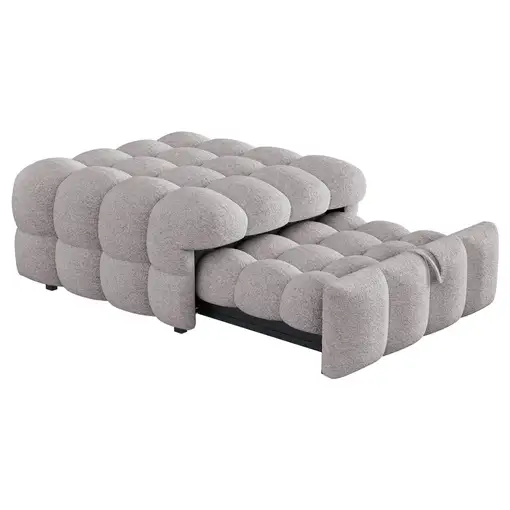 Cama CollaHausse en tejido teddy, 2 en 1, Reposapiés, Convertible en cama