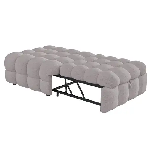 Cama CollaHausse en tejido teddy, 2 en 1, Reposapiés, Convertible en cama