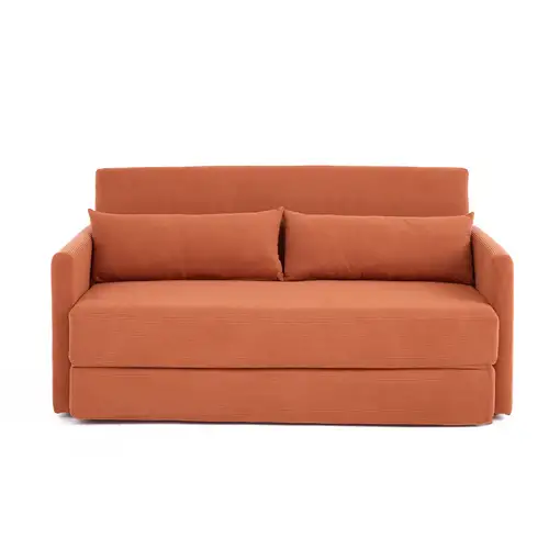 Sofá cama CollaHausse en terciopelo acanalado, 2 en 1, Plegable 165x92x82cm