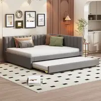 Cama CollaHausse en terciopelo, 140x200, Convertible en sofá cama 140x200cm