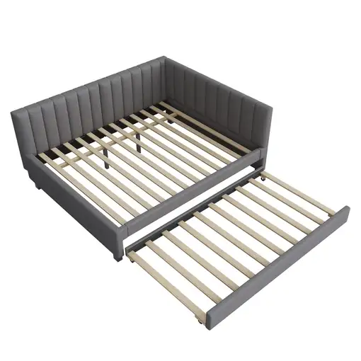 Cama CollaHausse en terciopelo, 140x200, Convertible en sofá cama 140x200cm