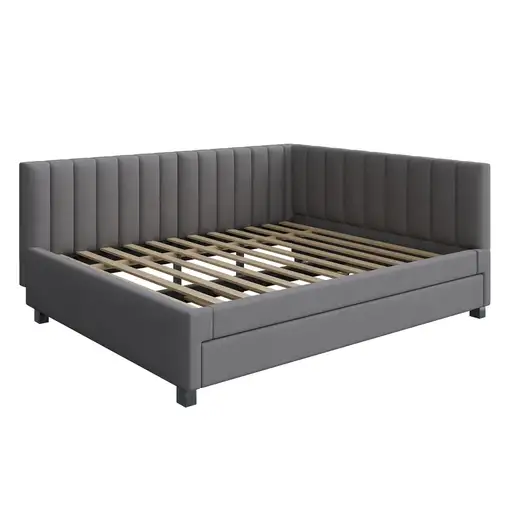 Cama CollaHausse en terciopelo, 140x200, Convertible en sofá cama 140x200cm