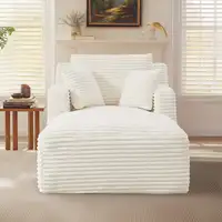 Chaise longue CollaHausse en pana, Sin montaje, Función relax