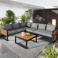 Sofá de jardín CollaHausse en hierro galvanizado, Conjunto lounge