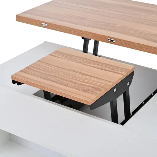 Mesa de centro CollaHausse 4 ruedas, Multifuncional, 4 cajones 100x50x52cm