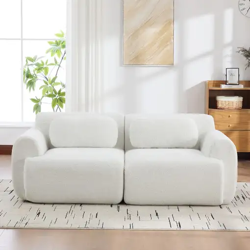 Sofá modular CollaHausse en chenilla, Modular, Compresión, Relleno de espuma 30D