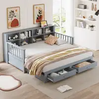 Sofá cama CollaHausse en madera de pino, Extensible 90/180x190cm