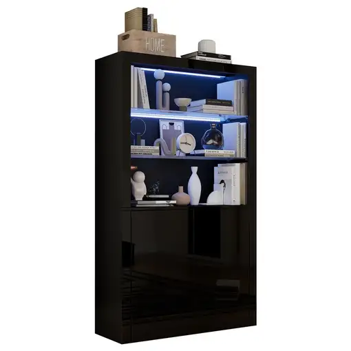 Armario CollaHausse Vitrina, Brillante, Iluminación LED 100x35x170cm