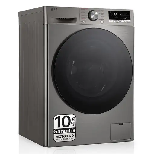 LG F4WR7010AGS lavadora Carga frontal 10 kg 1400 RPM Acero inoxidable