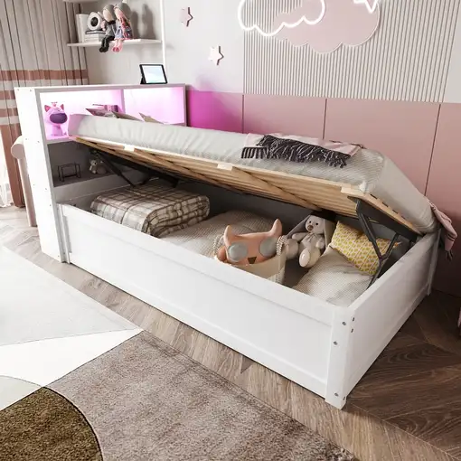 Sofá cama CollaHausse de madera maciza, Regleta 90x200cm