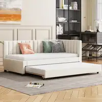 Cama CollaHausse en terciopelo, Cama 90x200, Convertible en sofá cama 90x200cm