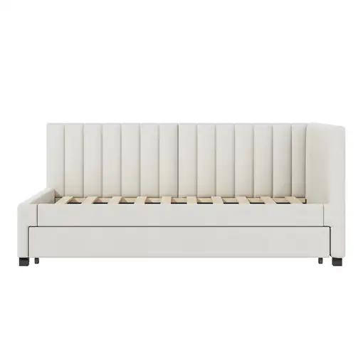 Cama CollaHausse en terciopelo, Cama 90x200, Convertible en sofá cama 90x200cm