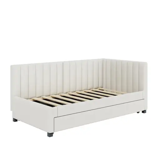 Cama CollaHausse en terciopelo, Cama 90x200, Convertible en sofá cama 90x200cm