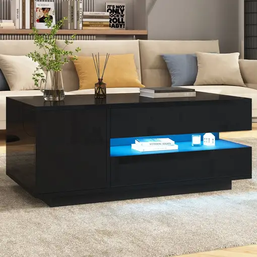 Mesa de centro CollaHausse Abatible, 1 cajón, 1 armario 95x50x40cm Mesa de centro CollaHausse Abatible, 1 cajón, 1 armario 95x50x40cm