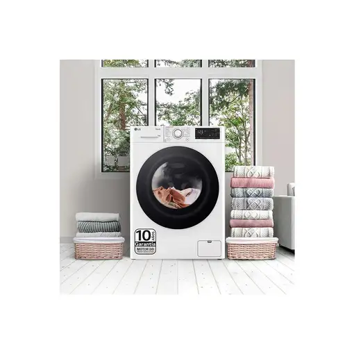 LG F4WR5510A0W lavadora Carga frontal 10 kg 1400 RPM Blanco