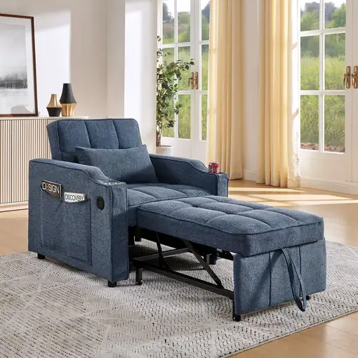 Sofá cama CollaHausse 3 en 1, Minimalista, Deslizamiento para transformación Sofá cama CollaHausse 3 en 1, Minimalista, Deslizamiento para transformación