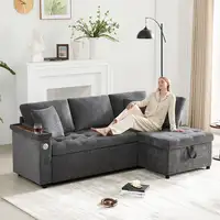 Sofá de esquina CollaHausse Cama nido, Función de cama, Almacenamiento