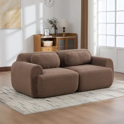 Sofá modular CollaHausse en chenilla, Modular, Compresión, Relleno de espuma 30D Sofá modular CollaHausse en chenilla, Modular, Compresión, Relleno de espuma 30D