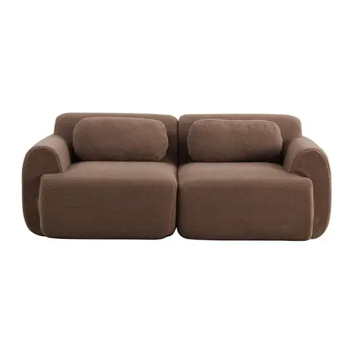 Sofá modular CollaHausse en chenilla, Modular, Compresión, Relleno de espuma 30D