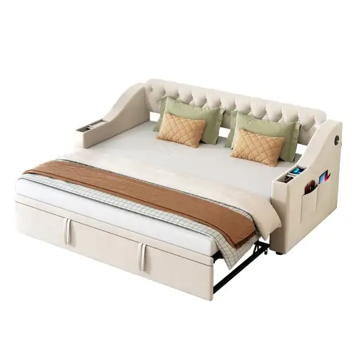 Sofá cama CollaHausse en terciopelo 90/180x190cm