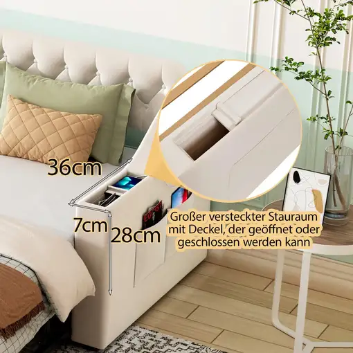 Sofá cama CollaHausse en terciopelo 90/180x190cm