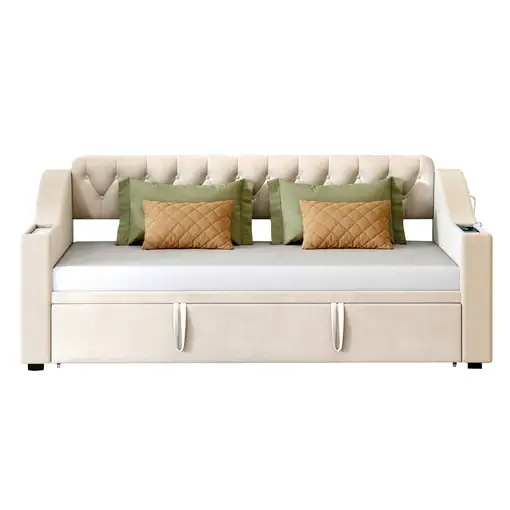 Sofá cama CollaHausse en terciopelo 90/180x190cm