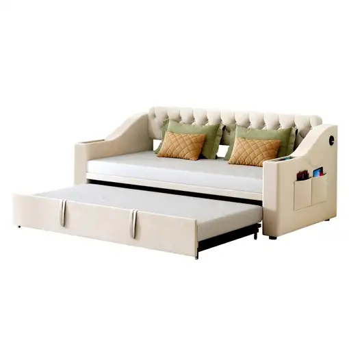 Sofá cama CollaHausse en terciopelo 90/180x190cm