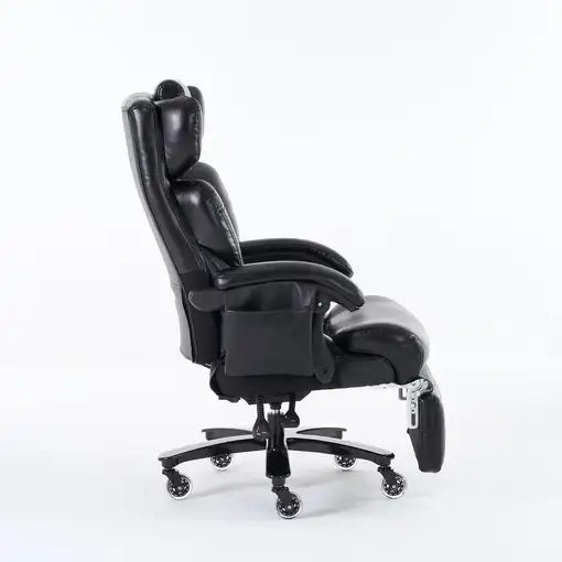 Silla de oficina CollaHausse en cuero PU, Ergonómico, Masaje, Calefactable
