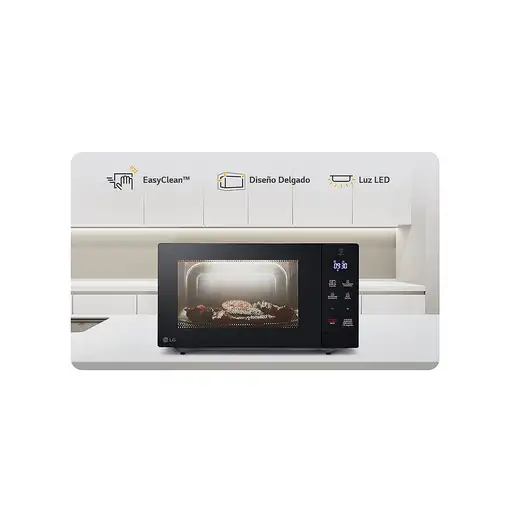 LG MH7032JAS Negro Microondas con grill Encimera 30 L 900 W