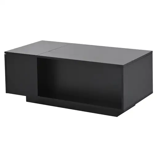 Mesa de centro CollaHausse Ajustable en altura, Almacenamiento oculto 100x50x40cm