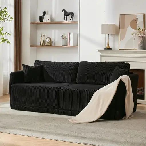 Sofá cama CollaHausse en tela, Multifuncional, cambiable, Plegable Sofá cama CollaHausse en tela, Multifuncional, cambiable, Plegable