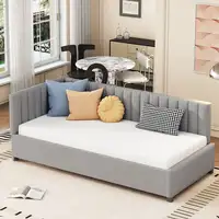 Cama CollaHausse en terciopelo, Multifunción, Somier de láminas 90x200cm